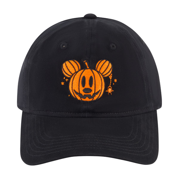 Concept One Disney Mickey Mouse Pumpkin Head With Plaid Underbrim Hat Black