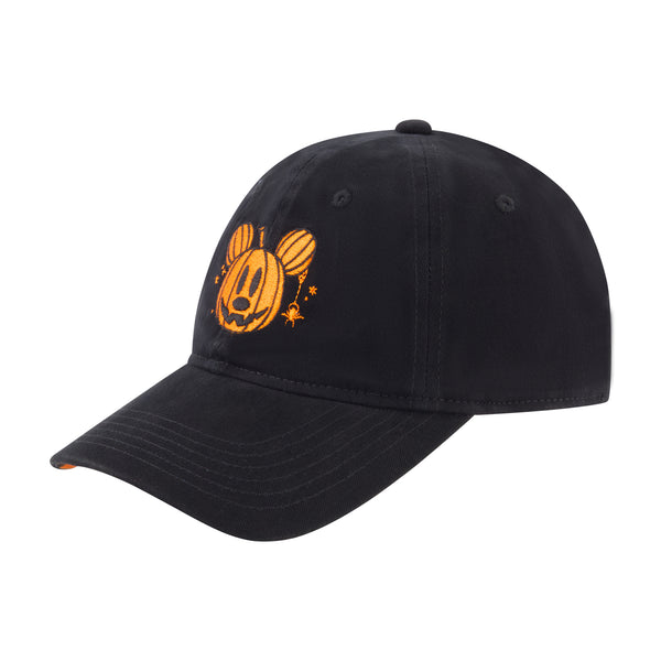 concept one Disney Mickey Mouse Pumpkin Head With Plaid Underbrim Hat Black