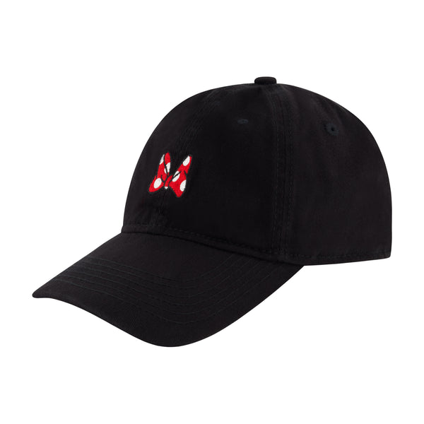 concept one Disney Minnie Mouse Bow Dad Cap With Embroidery Black