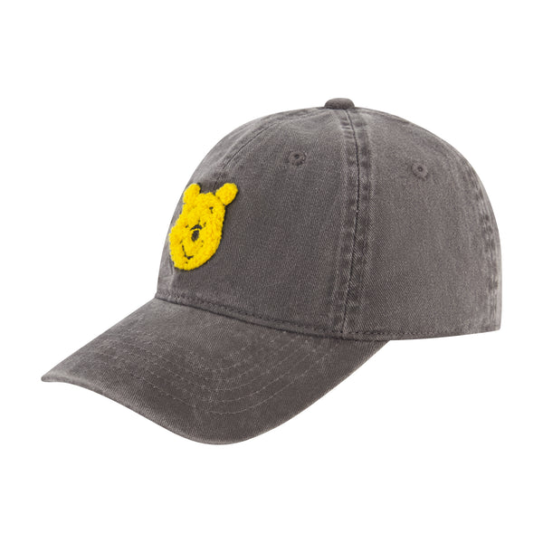 concept one Disney Pooh Head Chenille Patch Dad Cap Black concept one Disney Pooh Head Chenille Patch Dad Cap Black