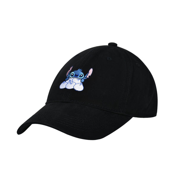 concept one Disney Stitch Eating Dumplings Washed Dad Cap Black concept one Disney Stitch Eating Dumplings Washed Dad Cap Black