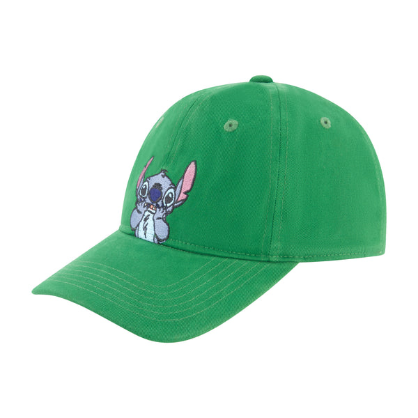 concept one Disney Stitch Hands On Face Peek A Boo Dad Cap Green concept one Disney Stitch Hands On Face Peek A Boo Dad Cap Green