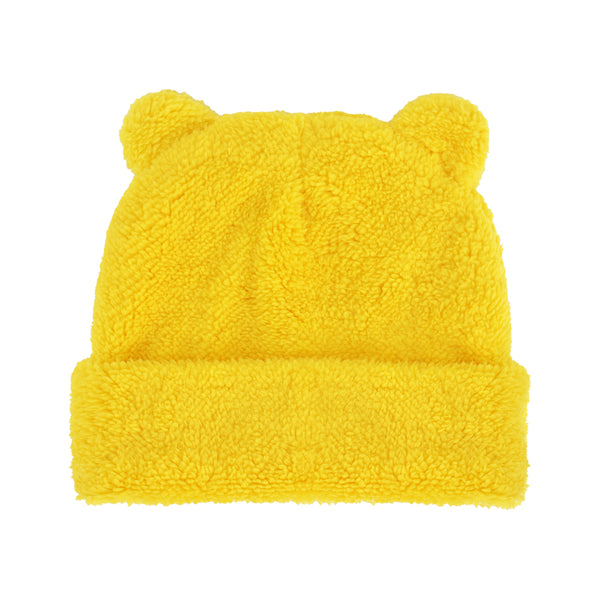 Concept One Disney Winnie The Pooh Beanie Hat Winter Knit Cap With 3D Ears Yellow