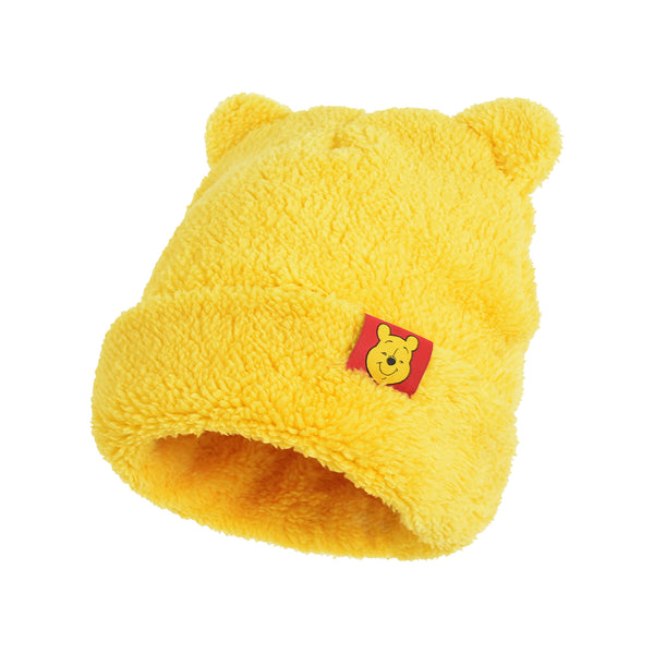 Concept One Disney Winnie The Pooh Beanie Hat Winter Knit Cap With 3D Ears Yellow