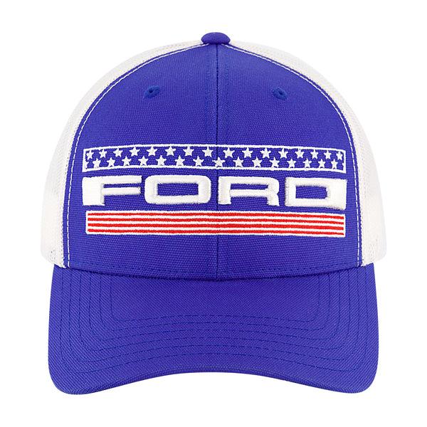 Concept One Ford 3D & Flat Embroidery Nylon Constructed Baseball Cap Royal