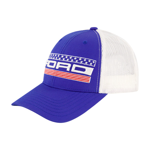 concept one Ford 3D & Flat Embroidery Nylon Constructed Baseball Cap Royal