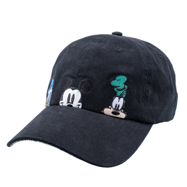 concept one Mickey Mouse Donald Duck & Goofy Friends Dad Hat - Classic Disney Trio