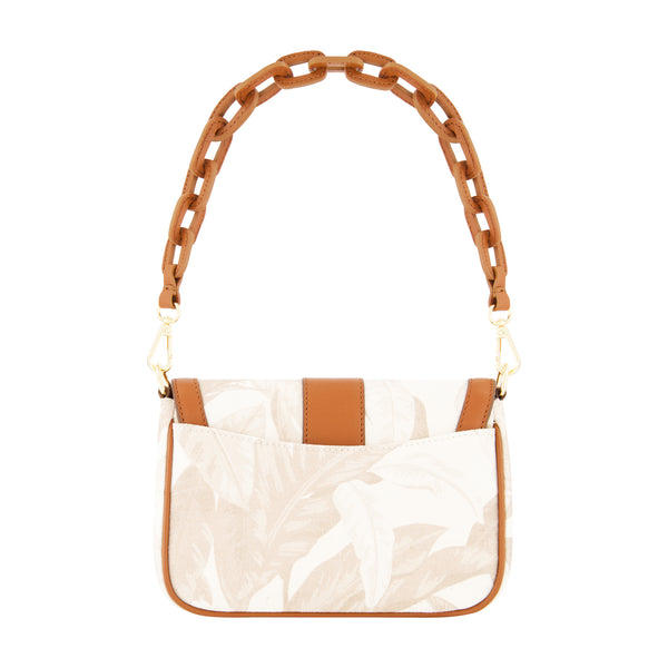 Concept One Tommy Bahama Leather Trim Floral Crossbody Flap Multi