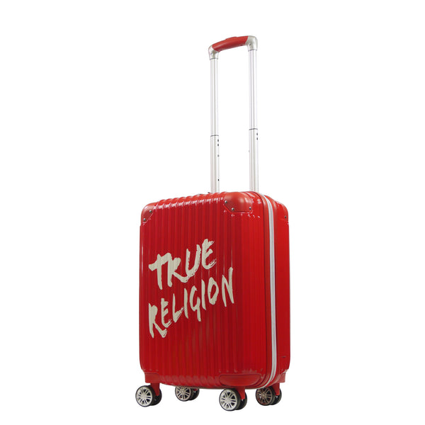 concept one True Religion 22.5" Hardcase Red carry-on with big logo
