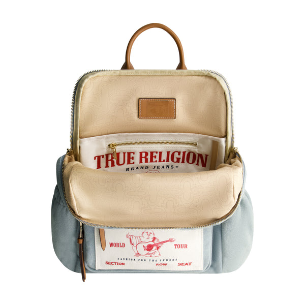 Concept One True Religion Buddha Pocket Denim Backpack