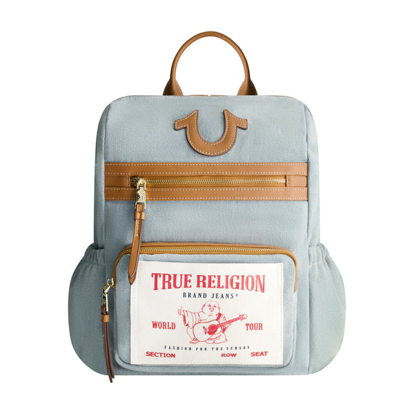 concept one True Religion Buddha Pocket Denim Backpack