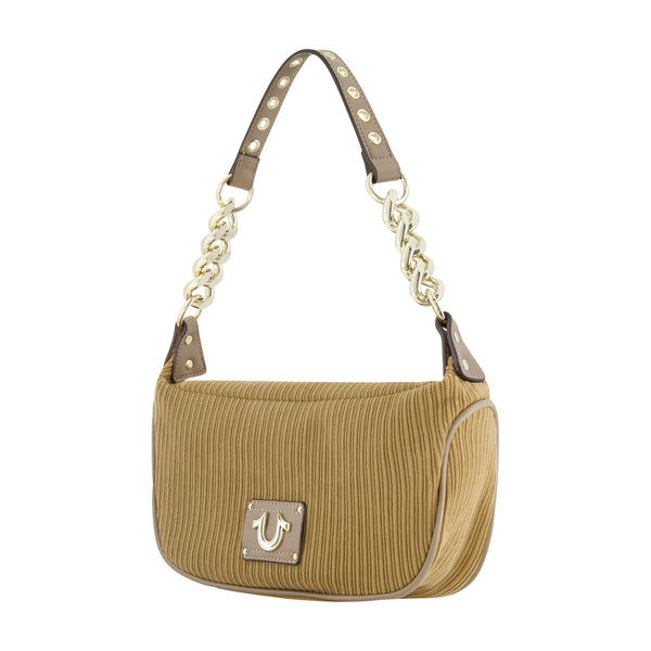 Concept One True Religion Corduroy Chain Hobo Camel