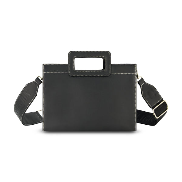 Concept One True Religion Horseshoe Motif Medium Modern Tote BLACK