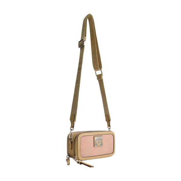 Concept One True Religion Horseshoe Plaque Crossbody Camera Bag BLUSH