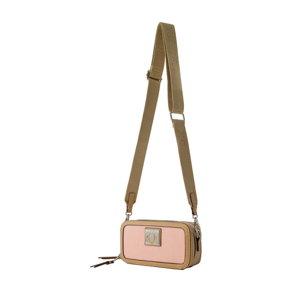 Concept One True Religion Horseshoe Plaque Crossbody Camera Bag BLUSH
