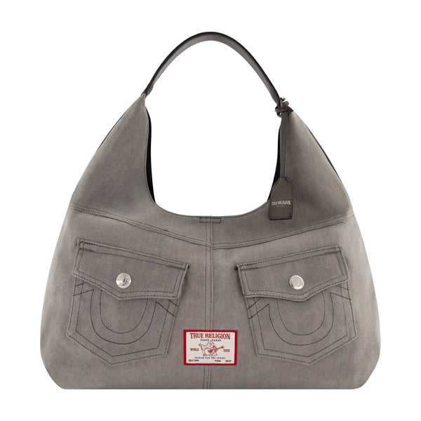 Concept One True Religion Horseshoe Pocket Large Hobo Grey