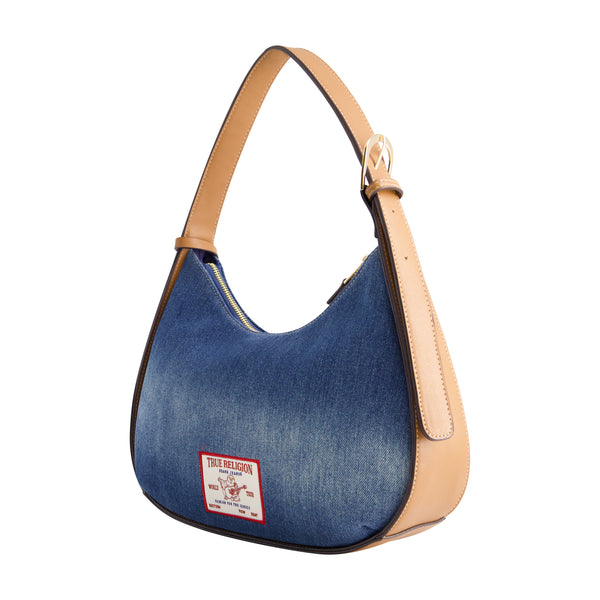 Concept One True Religion Horseshoe Pocket Medium Hobo Denim