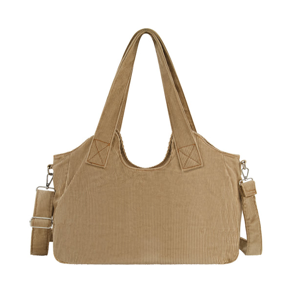 Concept One True Religion Horseshoe Stitch Corduroy Satchel Camel