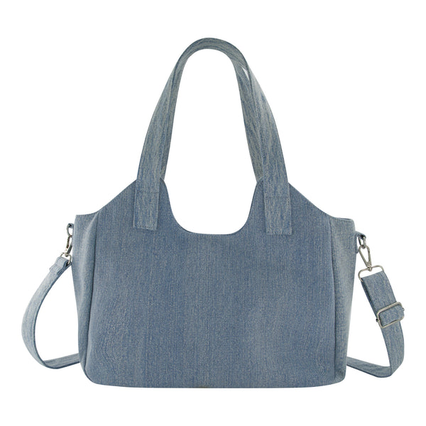 Concept One True Religion Horseshoe Stitch Denim Satchel Denim