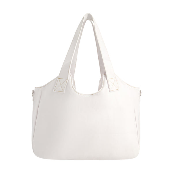 Concept One True Religion Horseshoe Stitch White Satchel