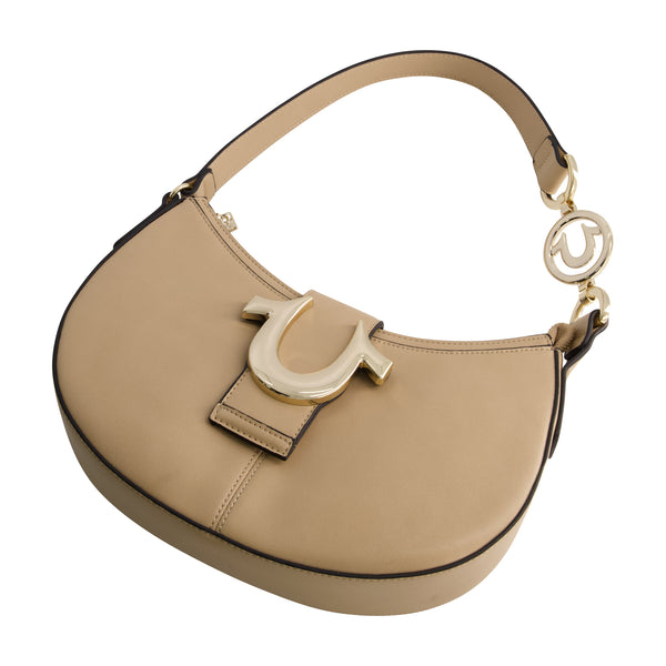 Concept One True Religion Horseshoe Strap Crescent Hobo CAMEL