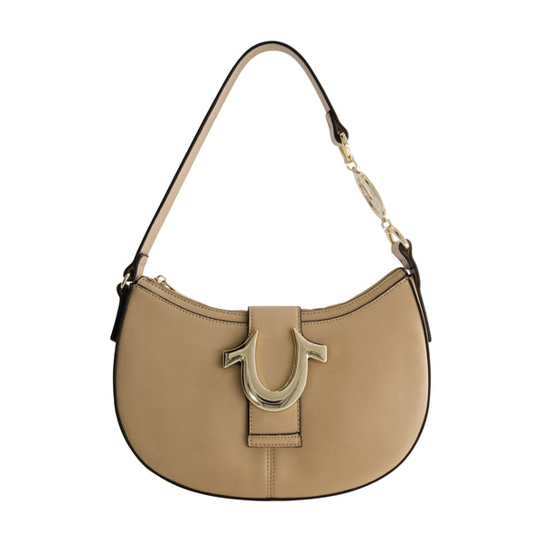concept one True Religion Horseshoe Strap Crescent Hobo CAMEL