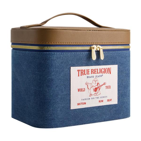 Concept One True Religion Large Denim Cosmetic Case With Mirror DENIM