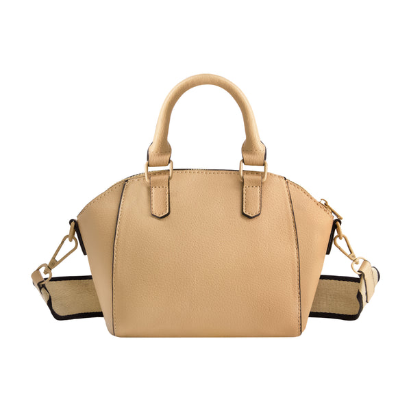 Concept One True Religion Logo Strap Mini Satchel Camel