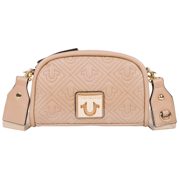 concept one True Religion Metal Plaque Quilted Crossbody