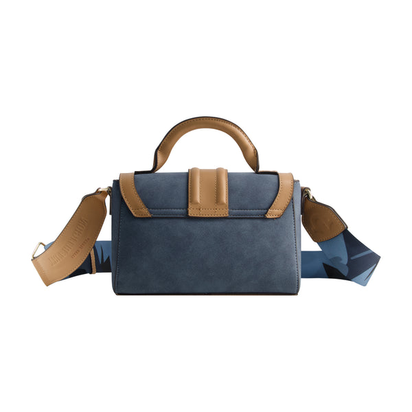 Concept One True Religion Mini Camo Strap Satchel BLUE