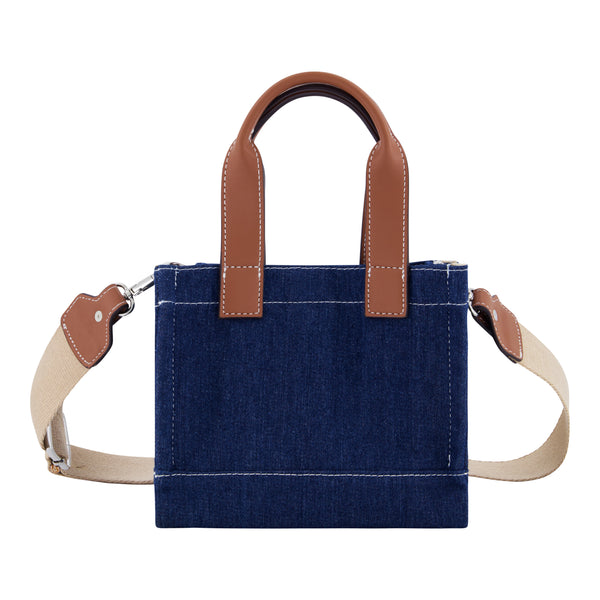 Concept One True Religion Mini Denim Tote Dark Denim