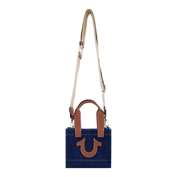 Concept One True Religion Mini Denim Tote Dark Denim