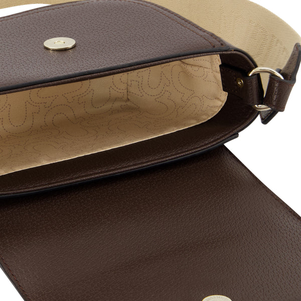 Concept One True Religion Mini Flap Crossbody Brown