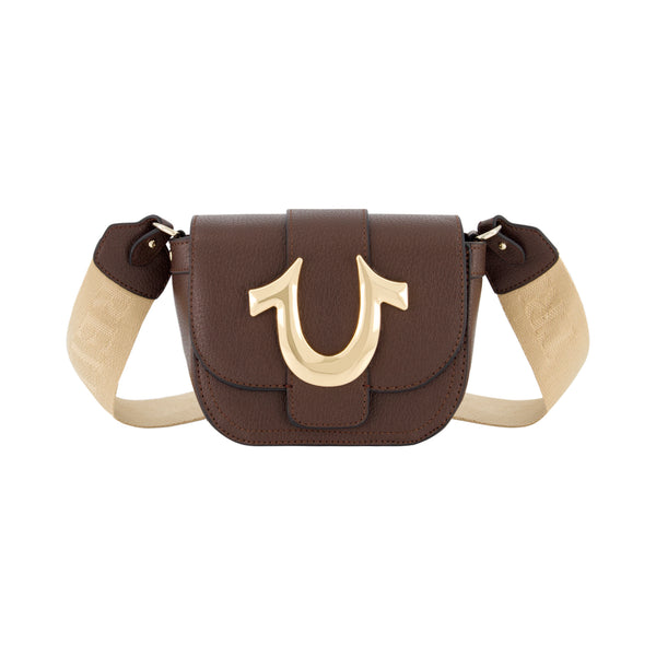 concept one True Religion Mini Flap Crossbody Brown