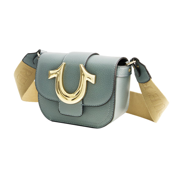 Concept One True Religion Mini Flap Crossbody Light Blue