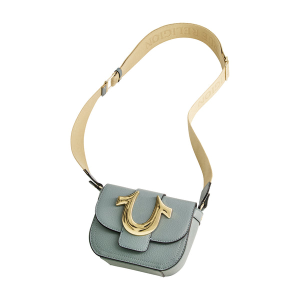 Concept One True Religion Mini Flap Crossbody Light Blue