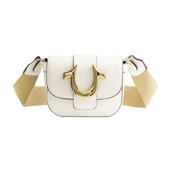 concept one True Religion Mini Flap Crossbody White