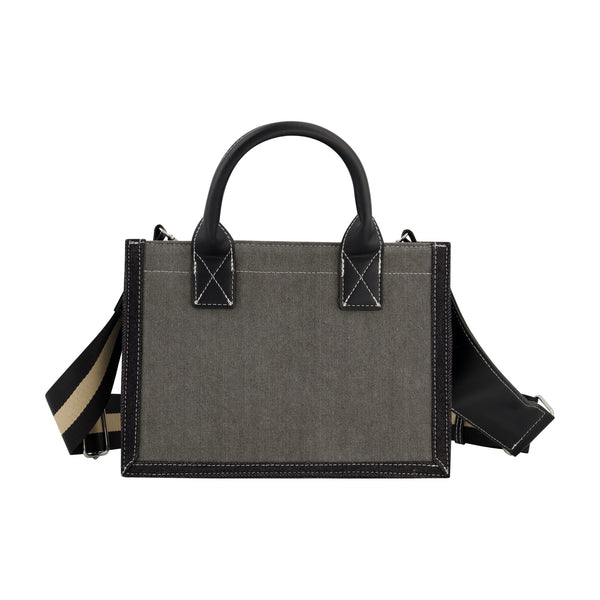 Concept One True Religion Modern Edge Denim Tote Light Grey