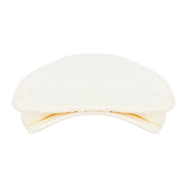 Concept One True Religion Newsboy Ivy Cap With Horseshoe Logo On Back Off White