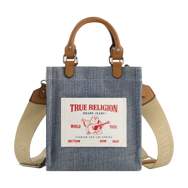 concept one True religion North South Buddha Pocket Tote Dark Denim