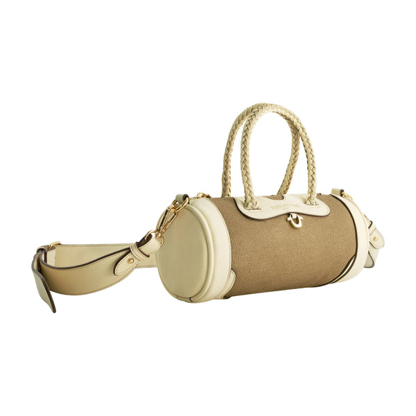 Concept One True Religion Quede Mini Duffel Crossbody Bag TAUPE