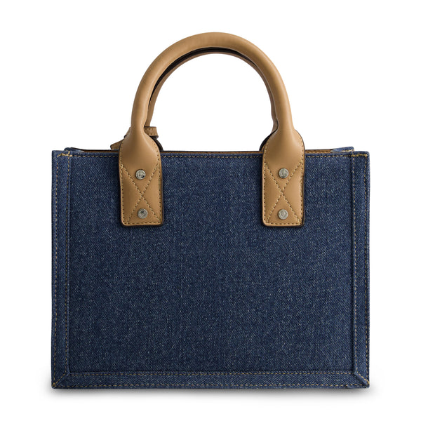 Concept One True Religion Quilted Horseshoe Modern Tote Dark Denim