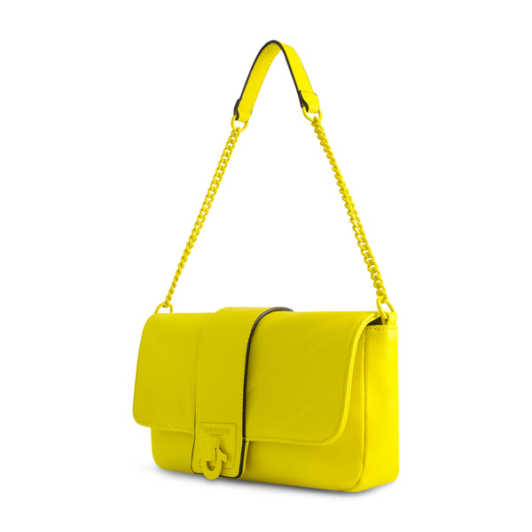 Concept One True Religion Quilted Logo Lock Flap Yellow