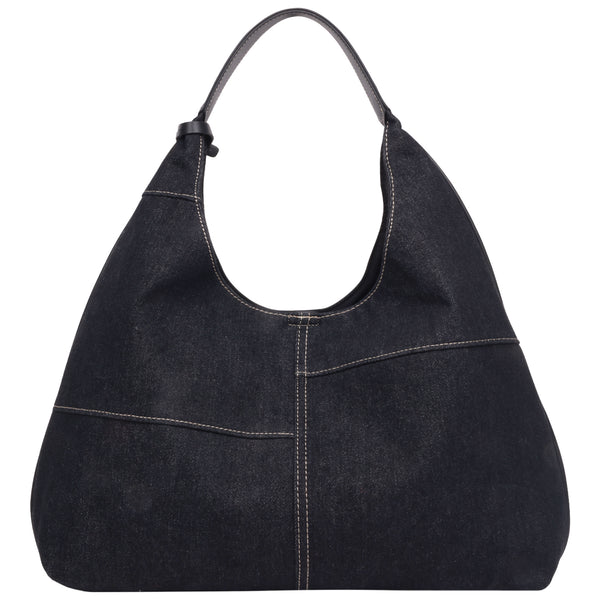Concept One True Religion Retro Logo Denim Hobo Bag