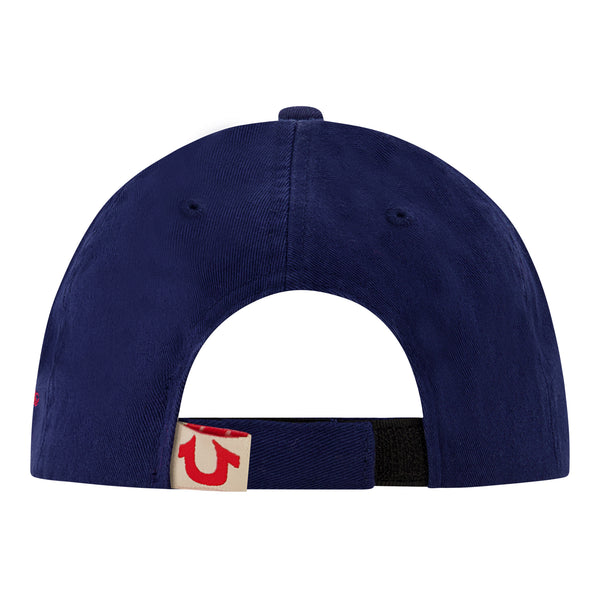 Concept One True Religion Round Woven Patch Dad Cap With Cotton Twill Navy