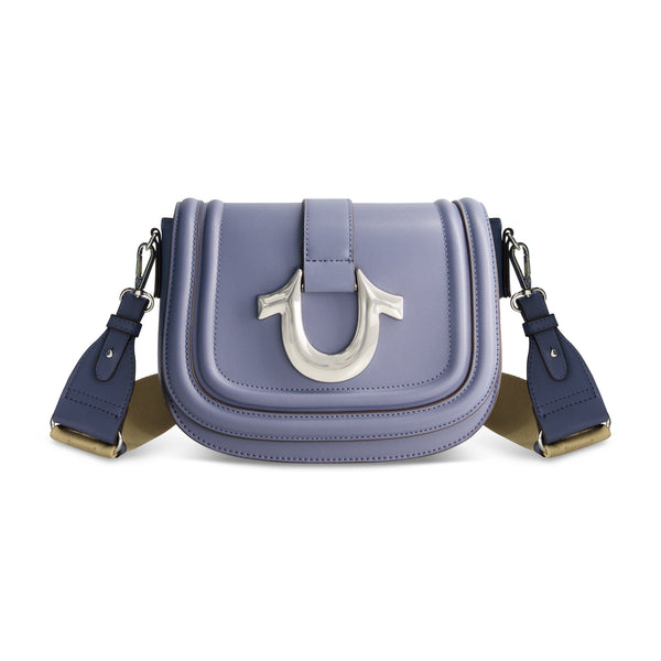 concept one True Religion Saddle Bag with Gold Hardware Blue