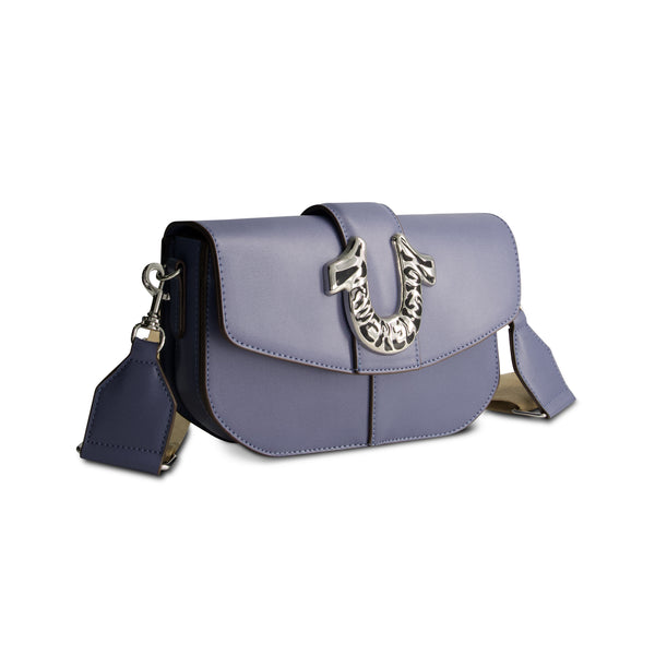 Concept One True Religion Shoulder Bag With Signature Logo Accent Blue