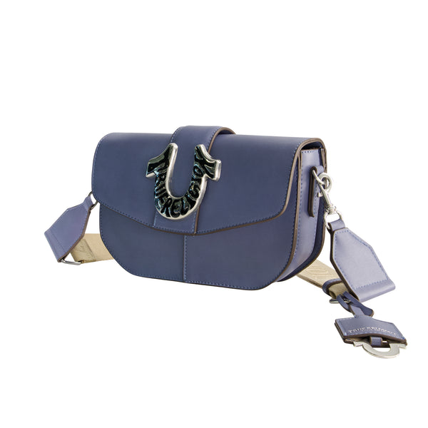 Concept One True Religion Shoulder Bag With Signature Logo Accent Blue