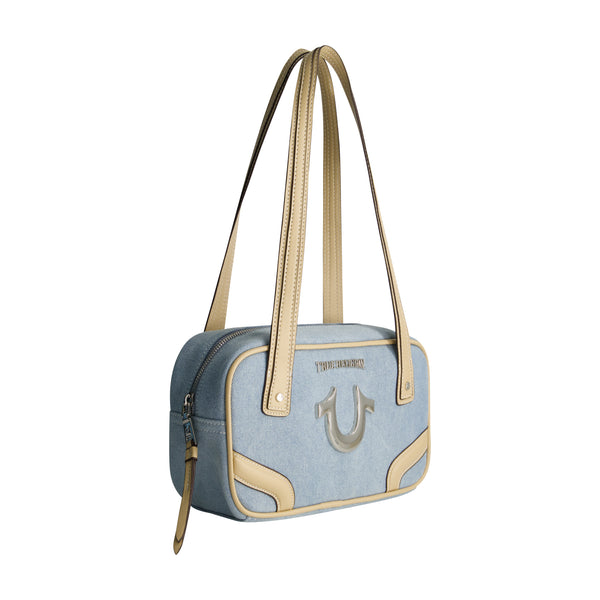 Concept One True Religion Small Denim Bowling Satchel