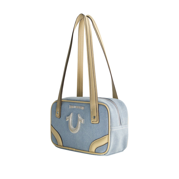 Concept One True Religion Small Denim Bowling Satchel
